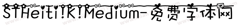STHeiti K Medium字体转换